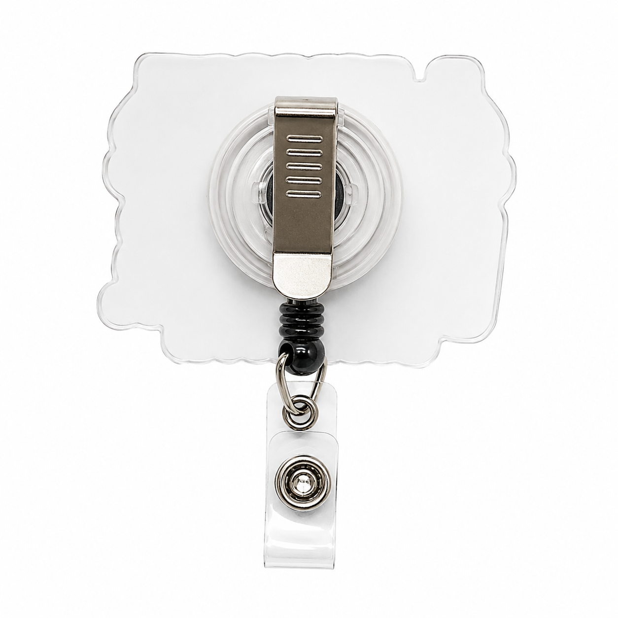 I Just Work Here Acrylic Badge Reel